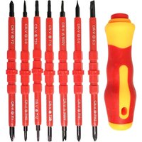 7-teiliges isoliertes elektrisches Schraubendreher-Set, 14-in-1-Multifunktions-Elektriker-Set von DPZO