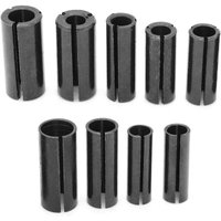 9-teiliges Oberfräsen- und Trimmer-Zubehör, Spannzangenadapter, Spannzangenadapter, Oberfräsen-Spannzangenadapter, Spannzangenadapter von DPZO