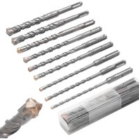 9-teiliges SDS-Plus-Betonbohrer-Set, 5–16 mm x 160 mm, für Beton, Stein und Ziegel von DPZO