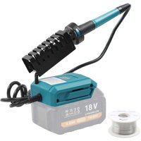 Akku-Lötkolben-Set, kabelloser Lötkolben, tragbarer Lötkolben, einstellbare Temperatur, ultraschnelle Erwärmung für Elektronik-Lötset, Heißschneider, von DPZO