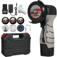 Akku-Winkelschleifer mit 7000 U/min – Mini-Elektroschleifer mit 2 Akkus (16,8 V, 2000 mAh) und Schleifscheibe zum Schneiden von polierten Fliesen, von DPZO