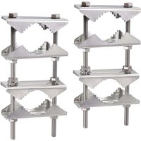 Antennenhalterung für den Außenbereich, rostfreie Antennenmastklemme, Mast-zu-Mast-Montagesatz für 25–50 mm Durchmesser, Antennenhalterung für den Außenbereich, rostfreie Antennenmastklemme, Mast-zu-Mast-Montagesatz für 25–50 mm Durchmesser, von DPZO