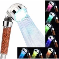 Anti-Kalk-Duschkopf mit Wassereinsparung und Druckeffekt – LED-Duschkopf mit 7 wechselnden Farben – Transparente Handbrause mit Ionenfilter und Anti-Kalk-Duschkopf mit Wassereinsparung und Druckeffekt – LED-Duschkopf mit 7 wechselnden Farben – Transparente Handbrause mit Ionenfilter und von DPZO