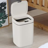 Automatischer Mülleimer mit Bewegungsensor - 12 Liter Edelstahl Elektrischer Abfalleimer (Batteriebetrieb) - Berührungslos, Geräuscharm & Hygienisch von DPZO