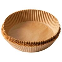 Backpapier für die Heißluftfritteuse, 100 Stück, 20 cm, Backpapier für die Heißluftfritteuse, antihaftbeschichtetes Einweg-Papierfutter, Zubehör für Backpapier für die Heißluftfritteuse, 100 Stück, 20 cm, Backpapier für die Heißluftfritteuse, antihaftbeschichtetes Einweg-Papierfutter, Zubehör für von DPZO