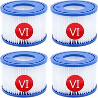 Bestway VI Pool-Filterkartuschen, 4er-Pack Filter für Lay-Z-Spa Miami Bestway VI Pool-Filterkartuschen, 4er-Pack Filter für Lay-Z-Spa Miami von DPZO