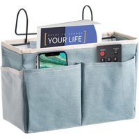 Besylo Bett-Organizer, hängende Nachttischtaschen für Schlafsäle und Bettgitter von DPZO