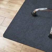 Bodenschutzmatte für Hartböden, dunkelgrau, 100 x 120 cm Bodenschutzmatte für Hartböden, dunkelgrau, 100 x 120 cm von DPZO