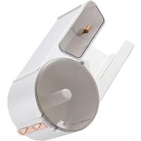 【Bohrfreier Multifunktions-Halter】Tissue-Box & Haartrockner-Halterung für Badezimmer • Mit Toilettenpapier-Halter und Handtuchhaken • Graue 【Bohrfreier Multifunktions-Halter】Tissue-Box & Haartrockner-Halterung für Badezimmer • Mit Toilettenpapier-Halter und Handtuchhaken • Graue von DPZO