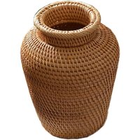 Dekorative Korbvase, Blumentopf im Landhausstil, Handarbeit, Wohndekor von DPZO