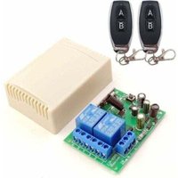 DieseRC Funk-Fernschalter 433 MHz, 2-Kanal AC 220 V mit Relaisempfänger und 2 Fernbedienungen für Garagentor, Rollladen, Lichter, Pumpen, INHHUB von DPZO