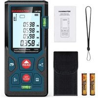 Dpzo - Digitales Lasermessgerät, LM50 50 m Digitales Lasermessgerät, Länge/Fläche/Volumen/Satz des Pythagoras mit LCD-Hintergrundbeleuchtung, IP54 von DPZO