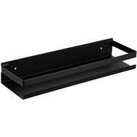 Duschregal ohne Bohren, Edelstahl-Badregal, Mattschwarz – 30 cm – INHHUB von DPZO