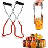 Einweckglas Zange - Edelstahl Zange für Heiße Gläser zum Einkochen und Entnehmen - Verbrennungsschutz - Rot Einweckglas Zange - Edelstahl Zange für Heiße Gläser zum Einkochen und Entnehmen - Verbrennungsschutz - Rot von DPZO