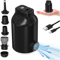 Elektrische Luftpumpe für aufblasbare Betten, Vakuum-Aufbewahrungsbeutel – Mini, tragbar, wiederaufladbar, schnelles Aufblasen und Entleeren mit 5 von DPZO