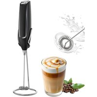 Elektrischer Milchschäumer, Mini Mixer aus Edelstahl - Super Starker Motor für Cappuccino, Latte, Heiße Schokolade - Handheld ohne Ständer Elektrischer Milchschäumer, Mini Mixer aus Edelstahl - Super Starker Motor für Cappuccino, Latte, Heiße Schokolade - Handheld ohne Ständer von DPZO