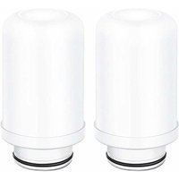 Ersatzkartuschen für Wasserfilter, Keramikfilter-Ersatz, Wasserhahnfiltersystem, Aktivkohlefilter (2 Keramikfilterkartuschen) von DPZO