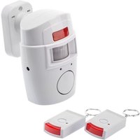 Funk-Hausalarm mit Bewegungsmelder, Einbruchschutz, 105 dB, mit 2 Fernbedienungen von DPZO