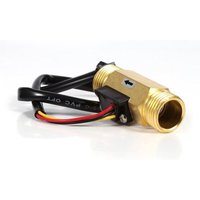 G1/2 Wasserdurchflusssensor, 60 mm Flüssigkeitsdurchflussmesser, 1–30 l/min Kupfer-Durchflussschalter G1/2 Wasserdurchflusssensor, 60 mm Flüssigkeitsdurchflussmesser, 1–30 l/min Kupfer-Durchflussschalter von DPZO