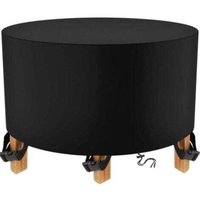 Gartentisch-Abdeckung 200 x 94 cm, wasserdichte Abdeckplane, Schutzhülle für Gartenmöbel und Winterlagerung von Gartenmöbeln (200 x 94 cm, rund) – von DPZO
