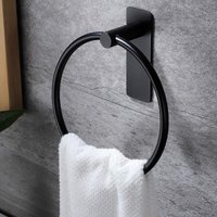 Handtuchring Selbstklebend Handtuchring Ohne Bohren Handtuchhalter für Bad und Küche, Schwarz Handtuchring Selbstklebend Handtuchring Ohne Bohren Handtuchhalter für Bad und Küche, Schwarz von DPZO