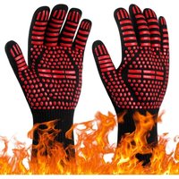 INHHUB Grillhandschuhe, Hitzebeständige Ofenhandschuhe bis 800°C, Hitzebeständige und rutschfeste Küchenhandschuhe, Hitzekochhandschuhe für INHHUB Grillhandschuhe, Hitzebeständige Ofenhandschuhe bis 800°C, Hitzebeständige und rutschfeste Küchenhandschuhe, Hitzekochhandschuhe für von DPZO