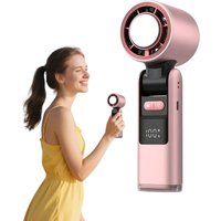 INHHUB Tragbarer Ventilator mit Eiskühler, 100 Geschwindigkeiten, faltbarer Handventilator mit LED-Anzeige, 4000-mAh-Akku, wiederaufladbar über USB, INHHUB Tragbarer Ventilator mit Eiskühler, 100 Geschwindigkeiten, faltbarer Handventilator mit LED-Anzeige, 4000-mAh-Akku, wiederaufladbar über USB, von DPZO