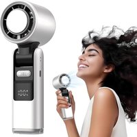 INHHUB Tragbarer Ventilator mit Eiskühler, 100 Geschwindigkeiten, faltbarer Handventilator mit LED-Anzeige, 4000-mAh-Akku, wiederaufladbar über USB, INHHUB Tragbarer Ventilator mit Eiskühler, 100 Geschwindigkeiten, faltbarer Handventilator mit LED-Anzeige, 4000-mAh-Akku, wiederaufladbar über USB, von DPZO