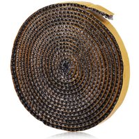 Kamineinsatzdichtung, hitzebeständige, selbstklebende geflochtene Dichtungen für Herd und Kamin (5 mm x 18 mm x 2 m) von DPZO