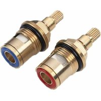 Keramik Kartusche 1/2 Zoll für Wasserhahn - Einhebelmischer Ersatz für Küche und Bad - Kalt/Warm Hochwertige Messing Reparatur Set für Waschtisch Keramik Kartusche 1/2 Zoll für Wasserhahn - Einhebelmischer Ersatz für Küche und Bad - Kalt/Warm Hochwertige Messing Reparatur Set für Waschtisch von DPZO