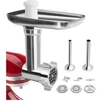 KitchenAid Fleischwolf-Zubehör, KitchenAid Fleischwolf für Standmixer, mit 3 Mahlplatten und 2 Füllrohren für KitchenAid Artisan Fleischwolf INHHUB KitchenAid Fleischwolf-Zubehör, KitchenAid Fleischwolf für Standmixer, mit 3 Mahlplatten und 2 Füllrohren für KitchenAid Artisan Fleischwolf INHHUB von DPZO