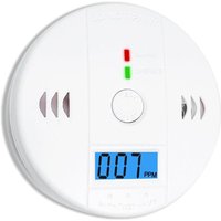 Kohlenmonoxidmelder mit LED-Anzeige, Rauch- und Kohlenmonoxidmelder Rauchmelder -INHHUB von DPZO