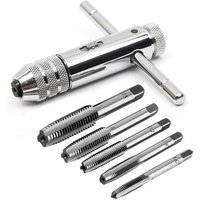 Llave de trinquete tipo T con rotación izquierda, llave de machos tipo T ajustable, soporte de machos de trinquete de acero de alta velocidad, llave Llave de trinquete tipo T con rotación izquierda, llave de machos tipo T ajustable, soporte de machos de trinquete de acero de alta velocidad, llave von DPZO