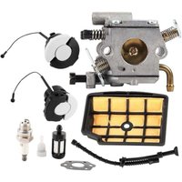 MS200 Vergaser für MS200 MS200T 020T 020 Kettensäge, Vergaser-Austauschsatz 11291200653, MS200T Vergaser mit Luftfilter, Zündkerze und von DPZO