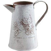 Metall Gießkanne Blumenvase Blecheimer mit Henkel Vintage Gartendeko 17 x 11 x 7 cm von DPZO