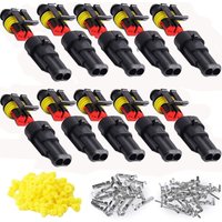 [NEUWERTIG] 10 Kits 2-poliger wasserdichter elektrischer Autostecker, wasserdichter Autostecker, staubdicht, isoliert und versiegelt von DPZO