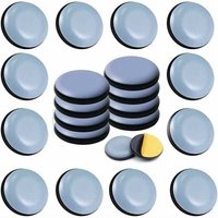 [NEUWERTIG] 24er-Pack 20 mm Teflon-Möbelgleiter (rund), selbstklebende Teflon-Gleiter für Stühle, Sofas, Schreibtische, Tische – INHHUB von DPZO