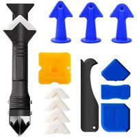 [NEUWERTIG] 3-in-1-Silikon-Fugenschaber, Silikon-Dichtungswerkzeug-Set zum Entfernen von Dichtungsmasse, Verteildüse, Dichtmittel-Applikator und von DPZO