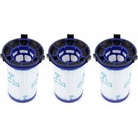 [NEUWERTIG] 3er-Pack Ersatzfilter für Rowenta Air Force 360 ​​​​/ X-Pert Essential 260 Akku-Staubsauger RH9037 RH9038 RH9039 RH9051 RH9057 RH9079 von DPZO
