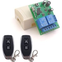 [NEUWERTIG] DC 12V 24V 30V Kabelloser 433Mhz RF 10A Relais-Empfänger-Fernbedienungsschalter mit 2 Sendern, für Motor, Licht, Tor, Tür, von DPZO
