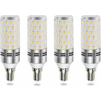 [NEUWERTIG] E14 LED-Glühbirne 16 W Kaltweiß – Entspricht 100 W–120 W Halogenglühbirne, emittiert 1600 lm mit 360°-Licht, geeignet für Kronleuchter, von DPZO
