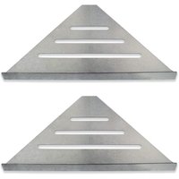 [NEUWERTIG] Eck-Duschablage für Badezimmer 2er-Pack Edelstahl, hochwertiges modernes Eckdesign Wandmontierter und einfach zu installierender von DPZO