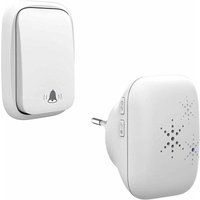 [NEUWERTIG] Funk-Türklingel ohne Batterie Outdoor Wasserdicht IP 65 Schnee Regen Feuchtigkeit weiß FDC von DPZO