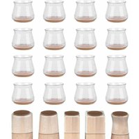 [NEUWERTIG] INHHUB 16er-Pack Stuhlbein-Bodenschoner, Möbelgleiter für Hartholzböden, Silikon (18–25 mm).-INHHUB von DPZO