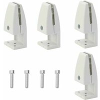 [NEUWERTIG] INHHUB 4er-Pack Schreibtisch-Trennklammern, Hustenschutzklammern aus Aluminiumlegierung, Sichtschutzklammern für Klassenzimmer (5–20 mm) von DPZO