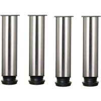 [NEUWERTIG] Möbelbeine – 4er-Set, höhenverstellbare Möbelbeine aus Edelstahl für Sofa, Tisch, Schränke – 25 cm – 25 cm – INHHUB von DPZO