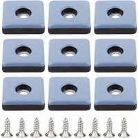 [NEUWERTIG] Möbelgleiter, GU.B/bon 24 Stück Teflon-Möbelgleiter 25 mm Stuhlbein mit Schrauben PTFE Teflon-Gleiter Stuhlpolster Stuhlbeingleiter zum von DPZO