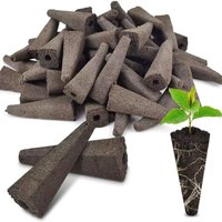 [NEUWERTIG] Pflanzboden Holzkohle Biokohle Baumwolle Blumenzucht Pflanzbaumwolle Nährstoffalternative Sukkulenten Bodenkegel 50 Stück von DPZO
