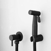 [NEUWERTIG] Schwarzes Hand-Bidet-Sprühgerät, Toilettenhahn aus Edelstahl, Badezimmer mit kaltem Wasser, Sprühset von DPZO