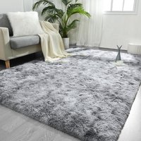 [NEUWERTIG] Shaggy Waschbarer Wohnzimmerteppich, 160x230 cm Moderner Teppich Rutschfester Indoor Langer Flauschiger Teppich, Lange Weiche Teppiche von DPZO